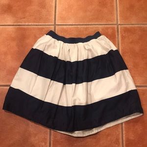 Navy and white girls skirt